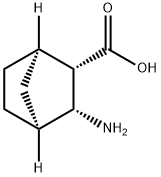 Bicyclo[2.2.1]heptane-2-carboxylic acid, 3-amino-, (1R,2S,3R,4S)- (9CI) Struktur