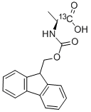 N-(9-FLUORENYLMETHOXYCARBONYL)-L-ALANIN& Struktur