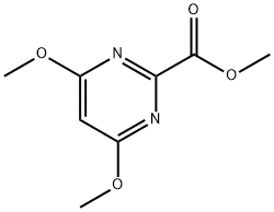 2-Pyrimidinecarboxylic acid, 4,6-dimethoxy-, methyl ester (9CI) Struktur