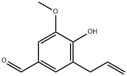 3-ALLYL-4-HYDROXY-5-METHOXY-BENZALDEHYDE Struktur