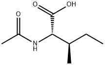 2-acetamido-3-methyl-pentanoic acid Struktur