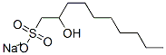 sodium 2-hydroxydecanesulphonate Struktur