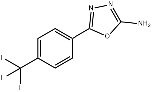 5-[4-(TRIFLUOROMETHYL)PHENYL]-1,3,4-OXADIAZOL-2-AMINE Struktur