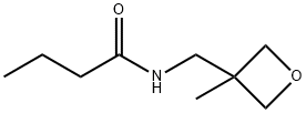 Butanamide,  N-[(3-methyl-3-oxetanyl)methyl]- Struktur