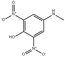 4-(methylamino)-2,6-dinitrophenol Struktur