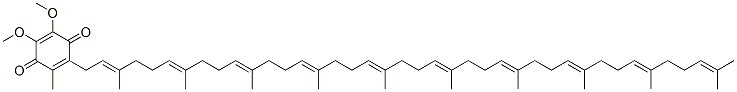 2-(3,7,11,15,19,23,27,31,35,39-decamethyltetraconta-2,6,10,14,18,22,26,30,34,38-decaenyl)-5,6-dimethoxy-3-methyl-cyclohexa-2,5-diene-1,4-dione Struktur