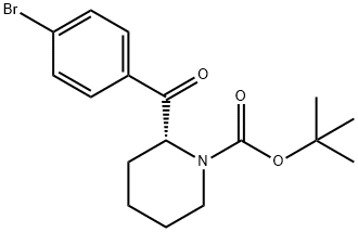 2-(4-BROMO-BENZOYL)-PIPERIDINE-1-CARBOXYLIC ACID TERT-BUTYL ESTER Struktur