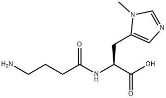 N-(4-Aminobutyryl)-L-histidine Struktur