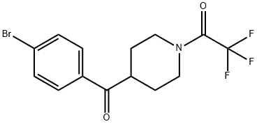 (4-BROMOPHENYL)[1-(TRIFLUOROACETYL)-4-PIPERIDINYL]METHANONE Struktur