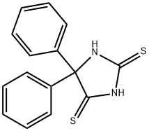 5,5-Diphenyl-2,4-imidazolidinedithione Struktur