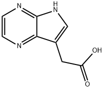 5H-PYRROLO[2,3-B]PYRAZINE-7-ACETIC ACID Struktur