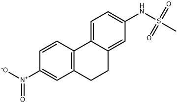 N-(9,10-Dihydro-7-nitrophenanthren-2-yl)methanesulfonamide Struktur