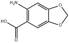 6-AMINO-1,3-BENZODIOXOLE-5-CARBOXYLIC ACID Struktur