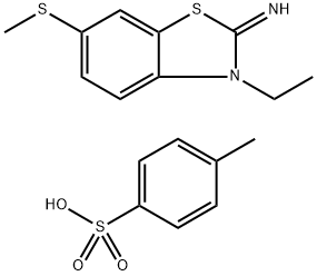 3-Ethyl-6-(methylthio)benzo[d]thiazol-2(3H)-imine 4-methylbenzenesulfonate Struktur