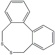 (-)-5,8-Dihydrodibenzo[d,f][1,2]dithiocin Struktur