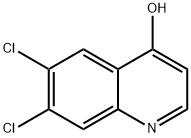 4-HYDROXY-6,7-DICHLOROQUINOLINE Struktur