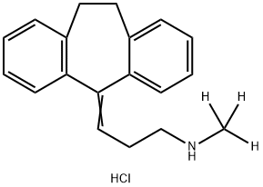 ノルトリプチリン-D3塩酸塩(N-メチル-D3) 化學(xué)構(gòu)造式