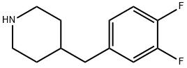 4-(3,4-DIFLUOROBENZYL)PIPERIDINE Struktur