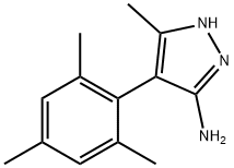 4-MESITYL-5-METHYL-1H-PYRAZOL-3-AMINE Struktur