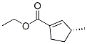 1-Cyclopentene-1-carboxylicacid,3-methyl-,ethylester,(R)-(9CI) Struktur