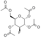 1,2,4,6-TETRA-O-ACETYL-3-DEOXY-3-FLUORO-ALPHA-D-GLUCOPYRANOSE Struktur