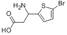 3-AMINO-3-(5-BROMO-THIOPHEN-2-YL)-PROPIONIC ACID Struktur