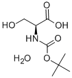 N-叔丁氧羰基-L-絲氨酸水合物 結(jié)構(gòu)式