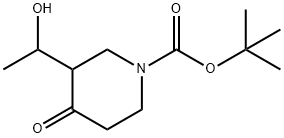 1-N-BOC-3-(1'-HYDROXYETHYL)-4-OXO-PIPERIDINE Struktur