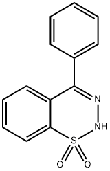 4-Phenyl-2H-1,2,3-benzothiadiazine1,1-dioxide Struktur