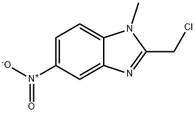 2-(Chloromethyl)-1-methyl-5-nitro-1H-1,3-benzodiazole Struktur