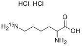 DL-LYSINE-EPSILON-15N DIHYDROCHLORIDE Struktur