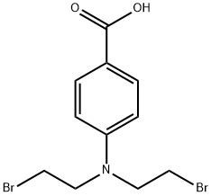 4-[Bis(2-bromoethyl)amino]benzoic acid Struktur