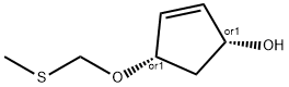 2-Cyclopenten-1-ol,4-[(methylthio)methoxy]-,cis-(9CI) Struktur