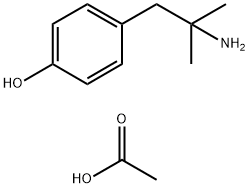 4-(2-AMINO-2-METHYLPROPYL) PHENOL ACETIC ACID Struktur