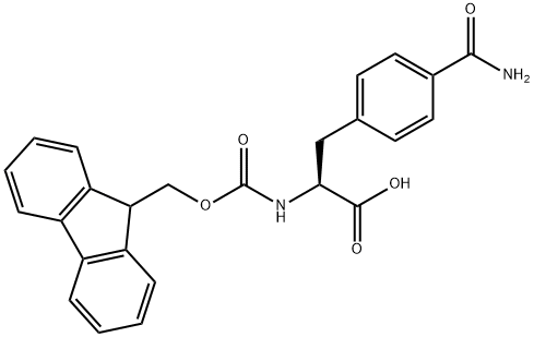 FMOC-D, L-PHE(4-C(O)NH2) Struktur