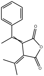 3-ISOPROPYLIDENE-4-[1-PHENYL-ETH-(E)-YLIDENE]-DIHYDRO-FURAN-2,5-DIONE Struktur