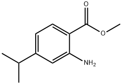 Benzoic acid, 2-amino-4-(1-methylethyl)-, methyl ester (9CI) Struktur