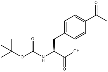 Boc-4-acetyl-L-phenylalanine Struktur