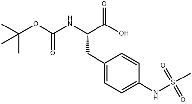 BOC-L-PHE(4-NH-SO2-CH3) Struktur