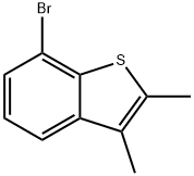 7-BROMO-2,3-DIMETHYL-BENZO[B]THIOPHENE Struktur