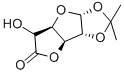 D-Glucurono-6,3-lactone acetonide Struktur