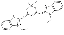 3,3'-DIETHYL-9,11,9',11'-BIS(B,B-DIMETHYLTRIMETHYLENE)-THIAPENTACARBOCYANINE IODIDE Struktur