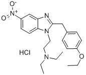 ETONITAZENE HYDROCHLORIDE--DEA SCHEDULE I ITEM Struktur