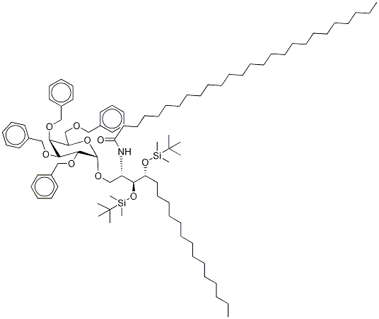 1-(2,3,4,6-Tetrakis-O-benzyl)-2,3-bis(tert-butyldimethylsilyloxy) KRN7000 Struktur