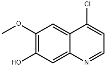 4-chloro-6-methoxyquinolin-7-ol Struktur