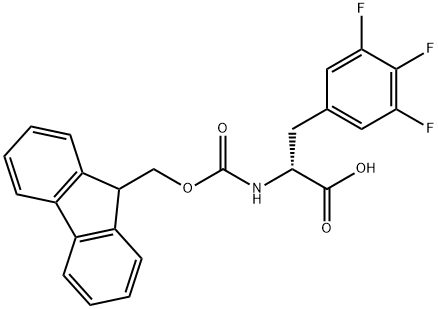 FMOC-D-3,4,5-TRIFLUOROPHENYLALANINE Struktur