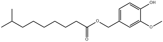 8-Methylnonanoic acid (4-hydroxy-3-methoxyphenyl)methyl ester Struktur