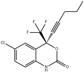 rac 6-Chloro-1,4-dihydro-4-(1-pentynyl)-4-(trifluoroMethyl)-2H-3,1-
benzoxazin-2-one Struktur