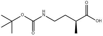 Butanoic acid, 4-[[(1,1-dimethylethoxy)carbonyl]amino]-2-methyl-, (S)- (9CI) Struktur