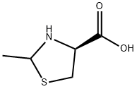 (4S,2RS)-2-METHYLTHIAZOLIDINE-4-CARBOXYLIC ACID Struktur